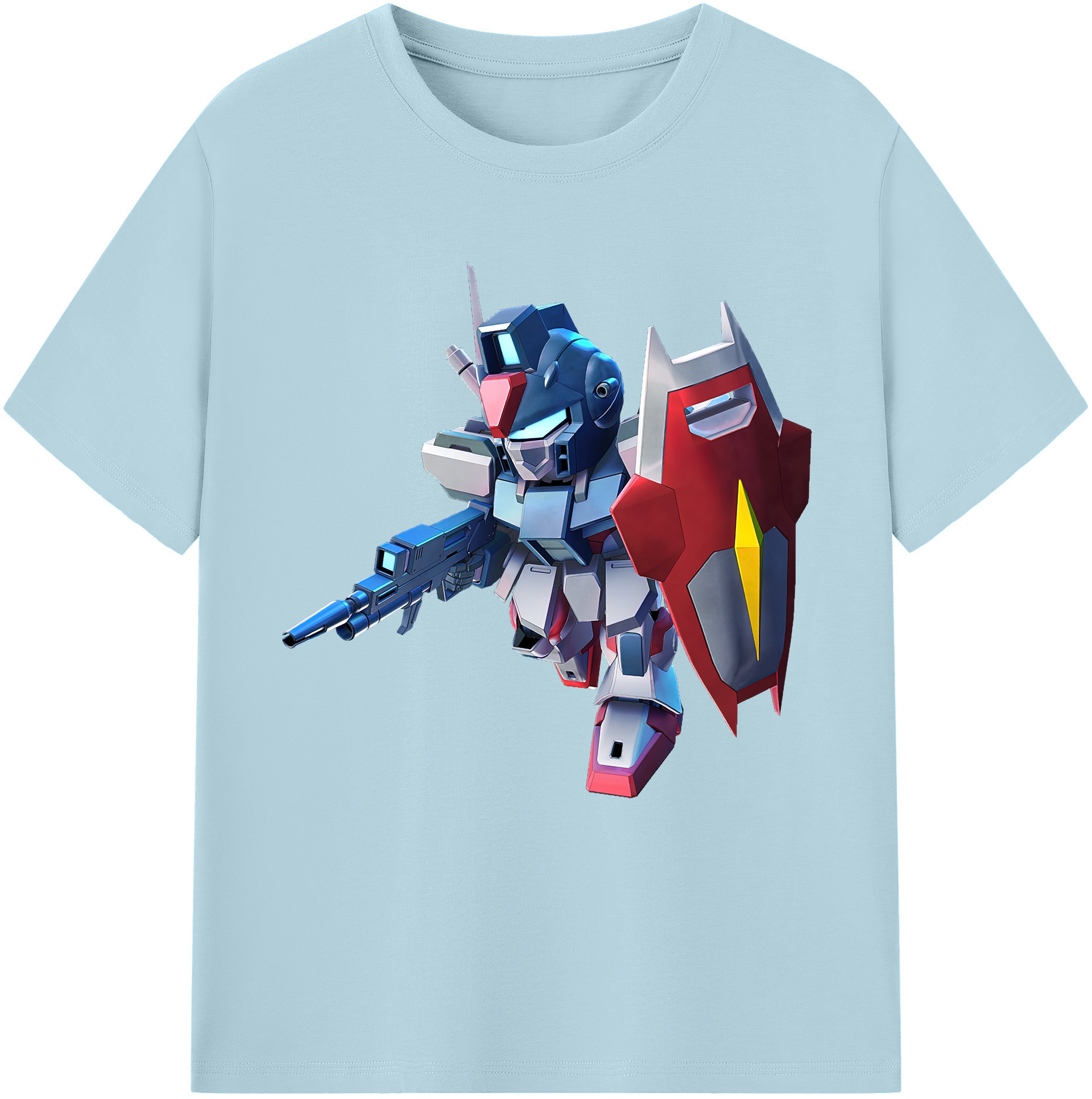 （画像用） 機動戦士ガンダム Mobile Suit Gundam 綿100％半袖Tシャツ（フロントプリント）
